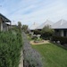 Gardens and picnic tables